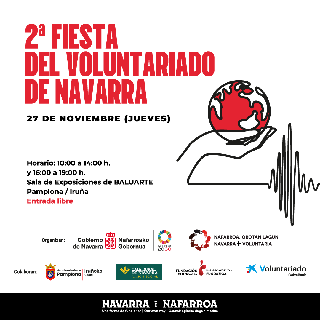 La 2ª Fiesta del Voluntariado de Navarra abre sus puertas: un encuentro para celebrar, inspirar y transformar